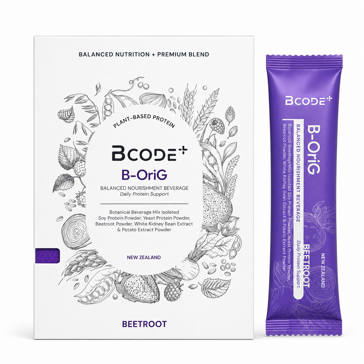 BCODE+ B-OriG 優質蛋白營養補充粉 (15包裝)